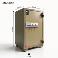 Caja Fuerte Ignífuga JYB Grande de 102 cm, Gabinete de Seguridad de Acero Resistente con Doble Cerradura para Oficina, Hogar y Banco