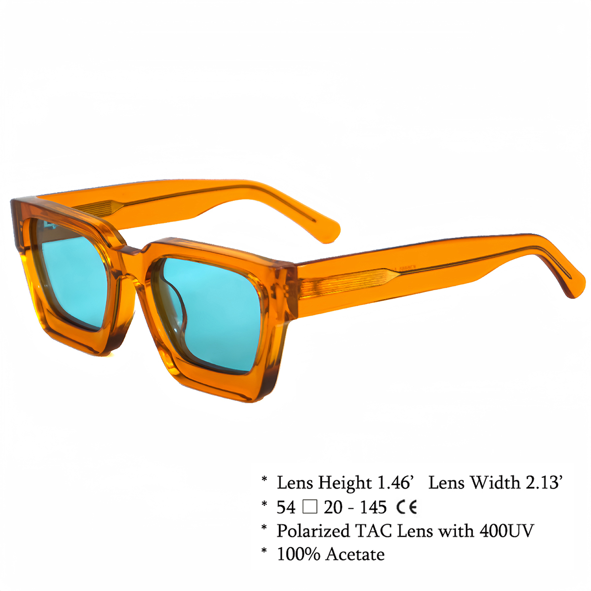 K36885-C18 Naranja Transparente.Azul