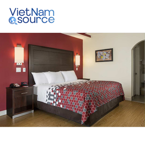 CaseGoods Modern US Market Hotel OEM ODM in Hardwood King Size Bed Set With <b>Sliding</b> WardrobeHotel Bedroom Set the Choice Hotel - Product Image 1