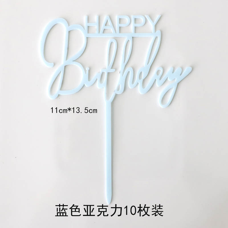 happy birthdayStyle 2 (Blue10Pieces)