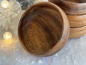 Bol en bois décoratif, artisanal, de qualité supérieure, durable, biologique, parfait pour servir des fruits, des salades, des collations - Product Image 6