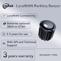 KAVASS LoRaWAN Smart Système de gestion du guidage du stationnement et capteurs de stationnement Solution pour capteur de voiture Boîtier de stationnement facile à installer