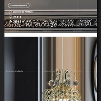 Lustre LED de luxe italien, luminaire suspendu en forme de boule de cristal pour chambre à coucher, salon, lustres décoratifs de haut niveau