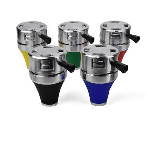 Tête de bol de narguilé en silicone en acier inoxydable personnalisée en usine porte-charbons en carbone 2 en 1 ensemble d'accessoires de chicha pour bar lounge de narguilé - Product Image 6
