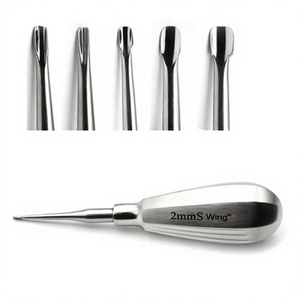 Elevador Quirúrgico Dental Optitech Healthcare, 2mmS Wing, Acero Inoxidable, Agarre Ergonómico, Instrumento Manual Clase I TRD-923 CE - Product Image 1