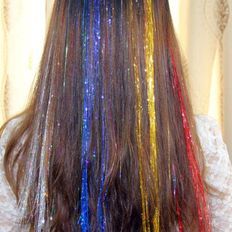 10 pezzi colorati capelli capelli umani extension da Piers Ware - Product Image 1