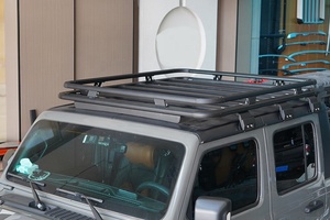 Accesorios Offroad Canastilla Portaequipaje de <span class=keywords><strong>Techo</strong></span> Tipo Plataforma de Aluminio de Alta Calidad Sin Tumbaburros para Camioneta Pickup Jeep Gladiator JT - Product Image 5