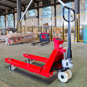 2000kg 2500kg Manueller hydraulischer Paletten hubwagen mit Waage und Drucker Hand paletten heber Elektronische Waage Trans palette - Product Image 2