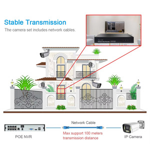 WERYSAFE Outdoor Poe Cctv Kits 8ch 16 Channel Ai Cctv Cctv System 4k Ultra Nvr Set 8mp 2 Way Audio Security Camera System