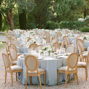 Louis-Sillas Doradas para Bodas, muebles de Madera de Roble para Louis, Bodas, Eventos con Fundas - Product Image 3