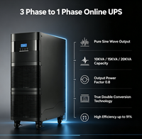 TerryPower Winner Pro 3P Eingang 1P Ausgang Online-USV 10KVA 20KVA PF0.8 Doppelwandlung Reine Sinuswelle für Medizin und Telekommunikation