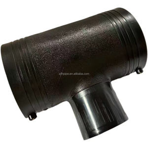 <span class=keywords><strong>PE</strong></span> electrofusion giảm TEE dn125x90 PN16 đen | lắp ống HDPE | nhà máy OEM ISO9001 - Product Image 2