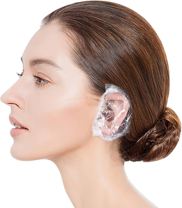 Doccia monouso trasparente protezioni <span class=keywords><strong>per</strong></span> le orecchie impermeabili copri orecchie <span class=keywords><strong>per</strong></span> tinture <span class=keywords><strong>per</strong></span> <span class=keywords><strong>capelli</strong></span> in plastica impermeabile tappi <span class=keywords><strong>per</strong></span> cuffie da doccia - Product Image 4