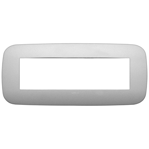 Vimar Wall <b>Switch</b> <b>Plate</b> Matt Silver 21.75 Cm Length 9.5 Cm Width 1.6 Cm Height - Product Image 1