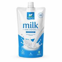 Pochettes personnalisées en plastique avec bec verseur pour lait, sachets souples en aluminium pour liquides laitiers avec buse, pour lait frais et yaourt, 250 ml, 500 ml