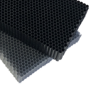 Mur-rideau en nid d'abeille en polycarbonate à gros trous pour décoration intérieure, transparent, imperméable et insonorisant