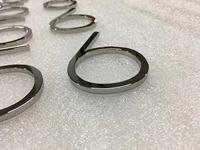 Miroir de Précision en Acier Inoxydable 304, Lettres Solides, Vente Directe Usine, Prix Compétitif, Signalétique d'Identification Personnalisée