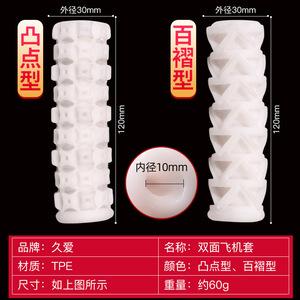 Masturbation Cup <b>TPE</b> Pleated Type Real Touch Feeling For Adult Male - Product Image 3