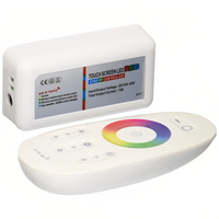 DC 12V-24V Smart Wireless RGB Strip Light Controller Écran tactile LED Gradateur avec télécommande RF à courant de sortie 6A