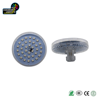 AC24V préprogrammé 1-16 YC (effet fleur) 5050 RGB + W LED Flat Cap E14 100mm IP65 360 Transparent Cover Point Lights