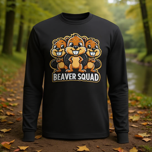 Camiseta de manga larga Beaver Squad Three Beaver Friends Teammates - Product Image 3