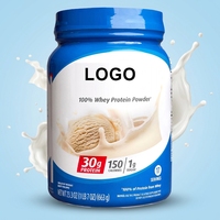 Poudre de supplément protéiné végétal à la vanille avec logo personnalisé 663g Qualité alimentaire Certifié pour la croissance musculaire et l'énergie des adultes
