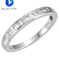 Bague élégante en argent sterling 925 plaqué or avec double croix en X et diamant de laboratoire, bijoux pour femmes, idée cadeau