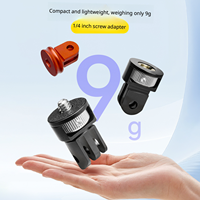 Accesorio de Conversión CNC de Aluminio 1/4-20, Soporte de Trípode de 1/4 de Pulgada, Adaptador para Cámaras GoPro, Soporte para DJI Osmo Action, Insta360