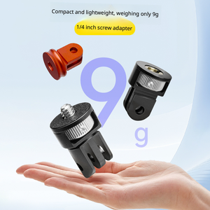 Accesorio de Conversión CNC de Aluminio 1/4-20, Soporte de Trípode de 1/4 de Pulgada, Adaptador para Cámaras GoPro, Soporte para DJI Osmo Action, <span class=keywords><strong>Insta360</strong></span> - Product Image 3