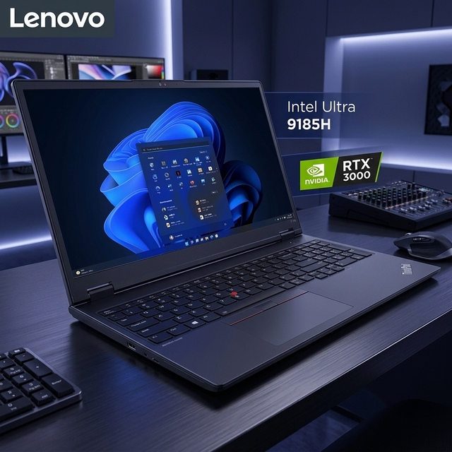 Lenovo for ThinkPad P16V 2024 2nd Generation 16 Inch AI Powered Dedicated Graphics Mobile Workstation 4K Display Professional