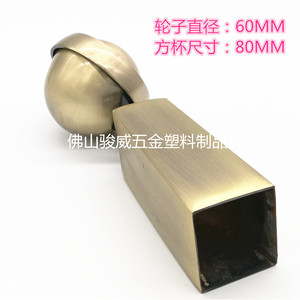 Roulettes pivotantes Junyuewei Antique Bronze brossé 60 mm pour meubles - Product Image 3