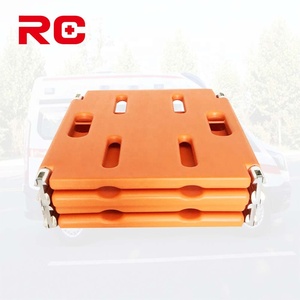 Brancard <span class=keywords><strong>médical</strong></span> d'urgence manuel pliable en HDPE à quatre sections avec poignées, équipement de transfert hospitalier, direct usine - Product Image 4