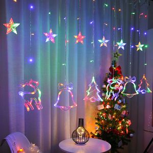 Guirlande lumineuse LED pour fenêtre en forme de renne de Noël romantique, 3,5 m, blanc chaud, pour la décoration extérieure, de la maison et de la chambre - Product Image 5