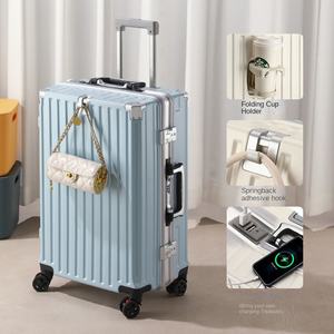 荷物セットアルミフレーム荷物男性頑丈ビジネス大容量旅行スーツケース - Product Image 5