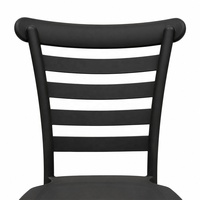 Wasserdichte Outdoor-Hochzeitsstühle aus PP-Harz, Stapelbare Schwarze Bankett- und Gartenstühle zum Verkauf, Sillas De Plastico