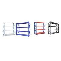 Étagères de stockage industrielles de moyenne capacité Guichang, rayonnages de stockage d'entrepôt en acier laminé à froid réglables, capacité de 100 à 500 kg par niveau