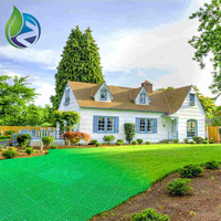 Grille de pavage en plastique HDPE 500*500*48mm pour allées de gravier industrielles / gazon, idéale pour les terrains de golf et les fermes