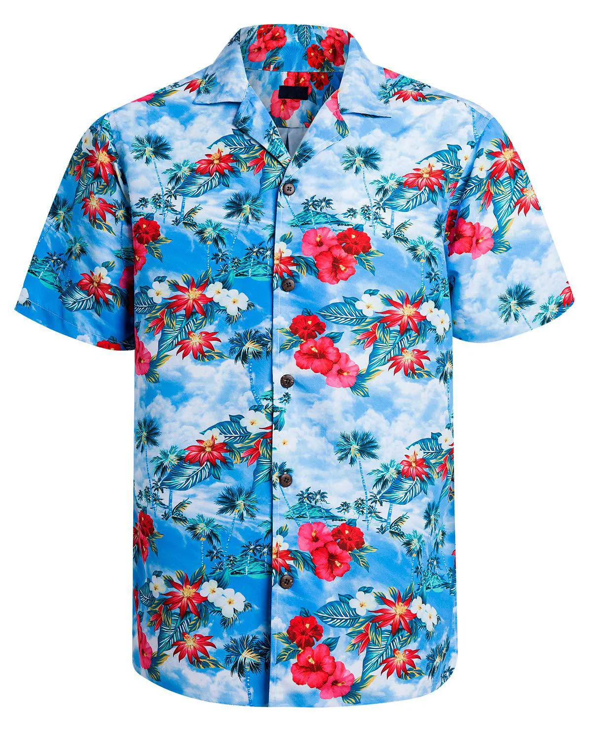 OEM/ODM camisa para hombres hawaiana camisa de moda de manga corta suelta transpirable camisa de flores de verano para hombres