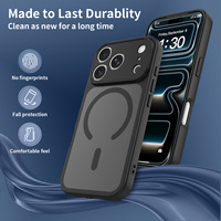 Funda Magnética con Carga Inalámbrica para iPhone 17 18 Pro Max, Marco Metálico para Cámara, Acabado Mate, Antigolpes