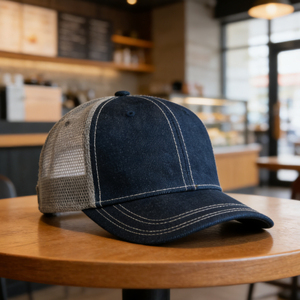 Casquette de baseball trucker en jean à 6 panneaux, respirante et ajustable, idéale pour le golf, la randonnée et le quotidien - Product Image 5