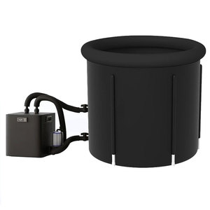 Baignoire à glace portable avec double robinet, piscine pliable pour bain froid, pour la récupération des athlètes, grande cuve à glace pour la cryothérapie en extérieur - Product Image 6