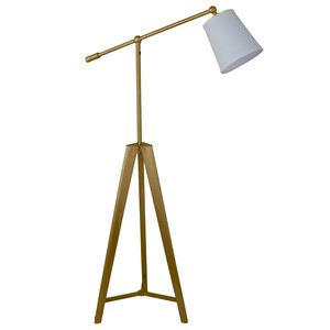 Lámpara de Pie Contemporánea de Hierro Negro con Pantalla de Tela Tipo Tambor, Base E27, para Hotel, Hogar, Sala de Estar, Dormitorio, Fuente de Luz LED - Product Image 5