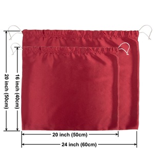 Ice Silk Crystal Satin <b>Drawstring</b> Bags Red Black White Gray Pink Durable Storage Gift Bags Luxury Packaging With Logo Printing - Product Image 4