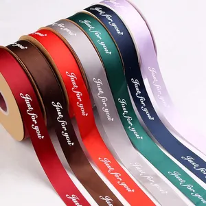 Gordon Ribbons 3/4"Inch Customized Packaging And Logo Printing Cintas Print Ribbon With Just For You