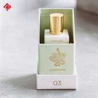 Boîte cadeau de luxe personnalisée et recyclable pour sérum cosmétique et soins de la peau, avec insert en éponge, gaufrage du logo, pelliculage mat, certifiée