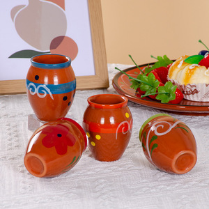 Mini-tasses en argile de 2 oz, verres à shot de <span class=keywords><strong>tequila</strong></span>, argile naturelle, cantaritos de barro mexicains pour la <span class=keywords><strong>tequila</strong></span> - Product Image 4