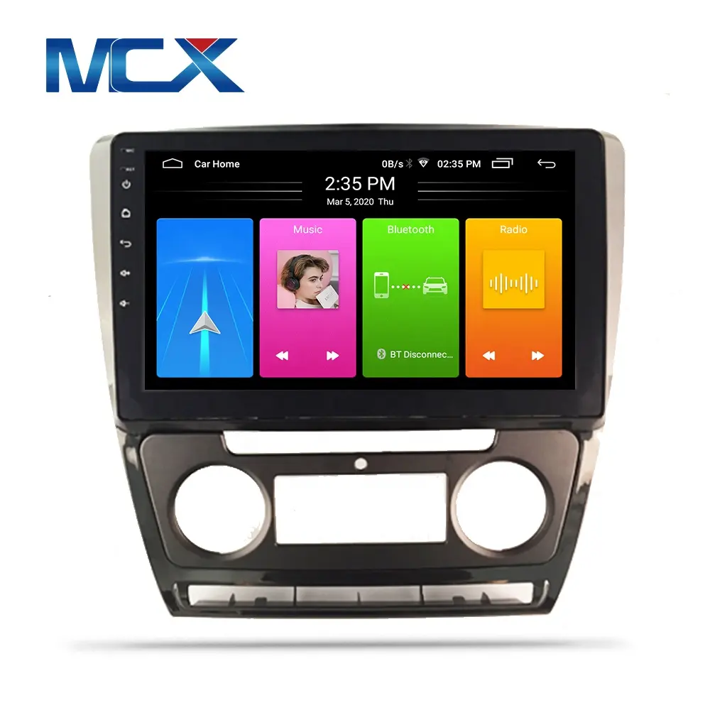 Mcx novo modelo de 10.1 polegadas para vw skoda octavia, auto android 10.0, sistema, combinação gps, rádio de carro, vídeo player de dvd, navegação