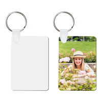 Günstige DIY MDF Sublimations-Schlüsselanhänger Rohlinge Beliebte Thermotransfer Rohlinge Beidseitig Bedruckbare Schlüsselanhänger