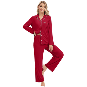 OEM ODM Modal Breathable Soft Women's Bridal Pajamas Sleepwear Custom Ropa De Mujer Winter <b>Pyjamas</b> Vietnam Factory - Product Image 6
