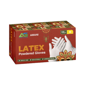 <b>White</b> Latex Powdered Disposable Gloves 5.0 Gram for General / Medical use. - Product Image 1